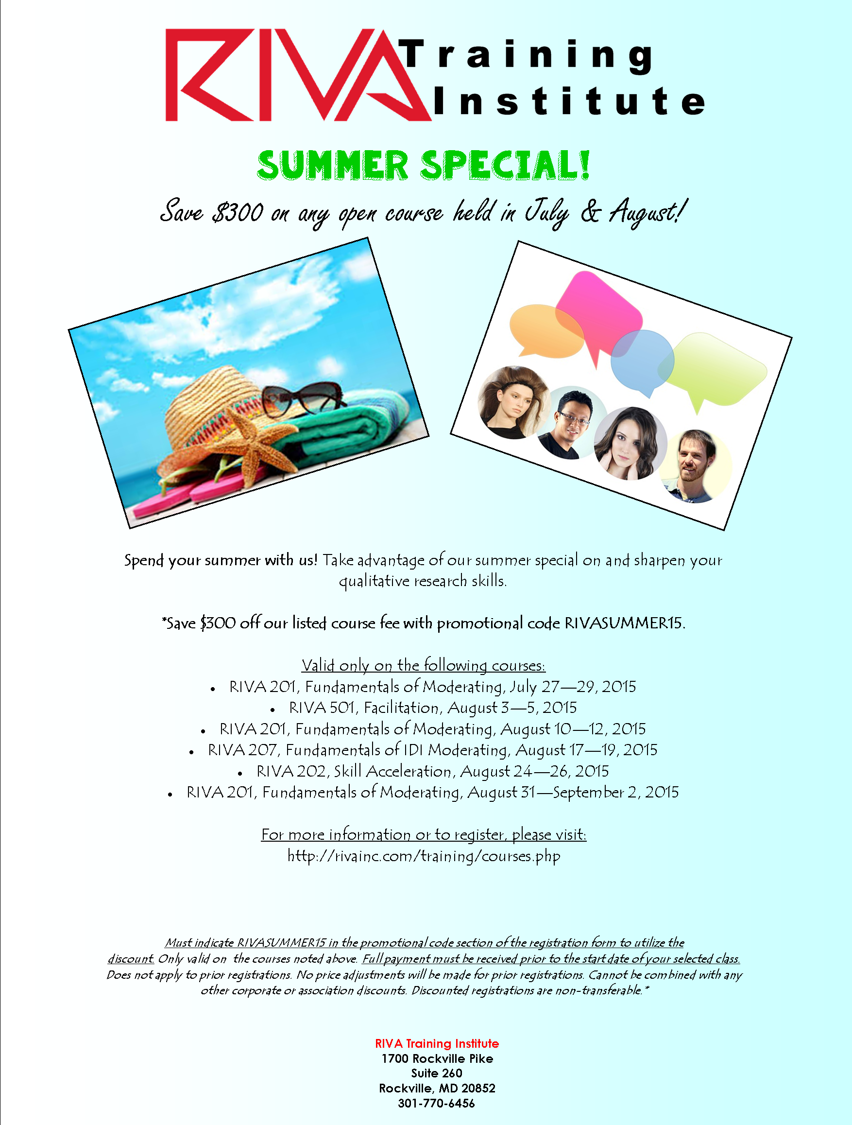 Take advantage of our summer special today!